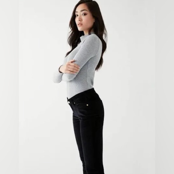 True Religion Halle with Flaps Corduroy 30 Black - Picture 2 of 15